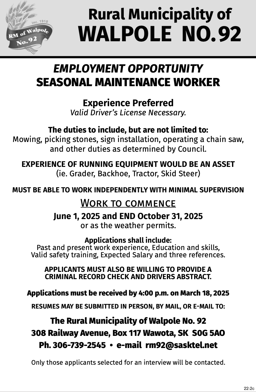 RM Wallace-Woodworth - Seasonal Maintenance 